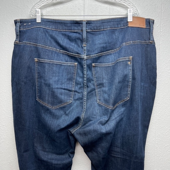Madewell Curvy High Rise Skinny Dark Wash Blue Jeans Womens 37P - Picture 7 of 11